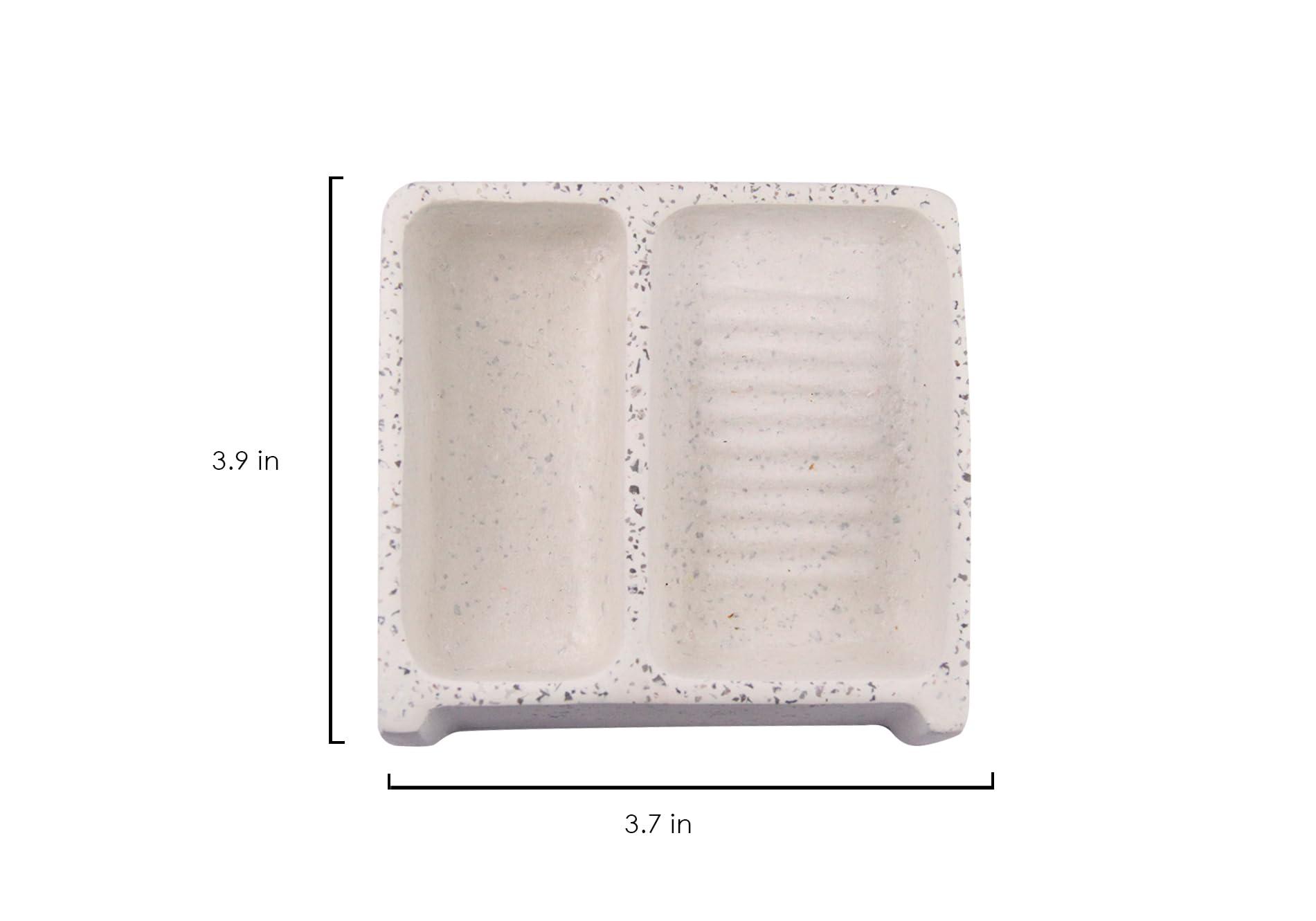 Tweezer Tweezer - Mini Mexican Washboard for Makeup Brush Cleaner Handmade, Brush Cleaning, Washing Tool Cosmetic Brush Clanear, Mexican Lavaderito, Lavadero Miniatura Artesanal, Brush Washer (White)