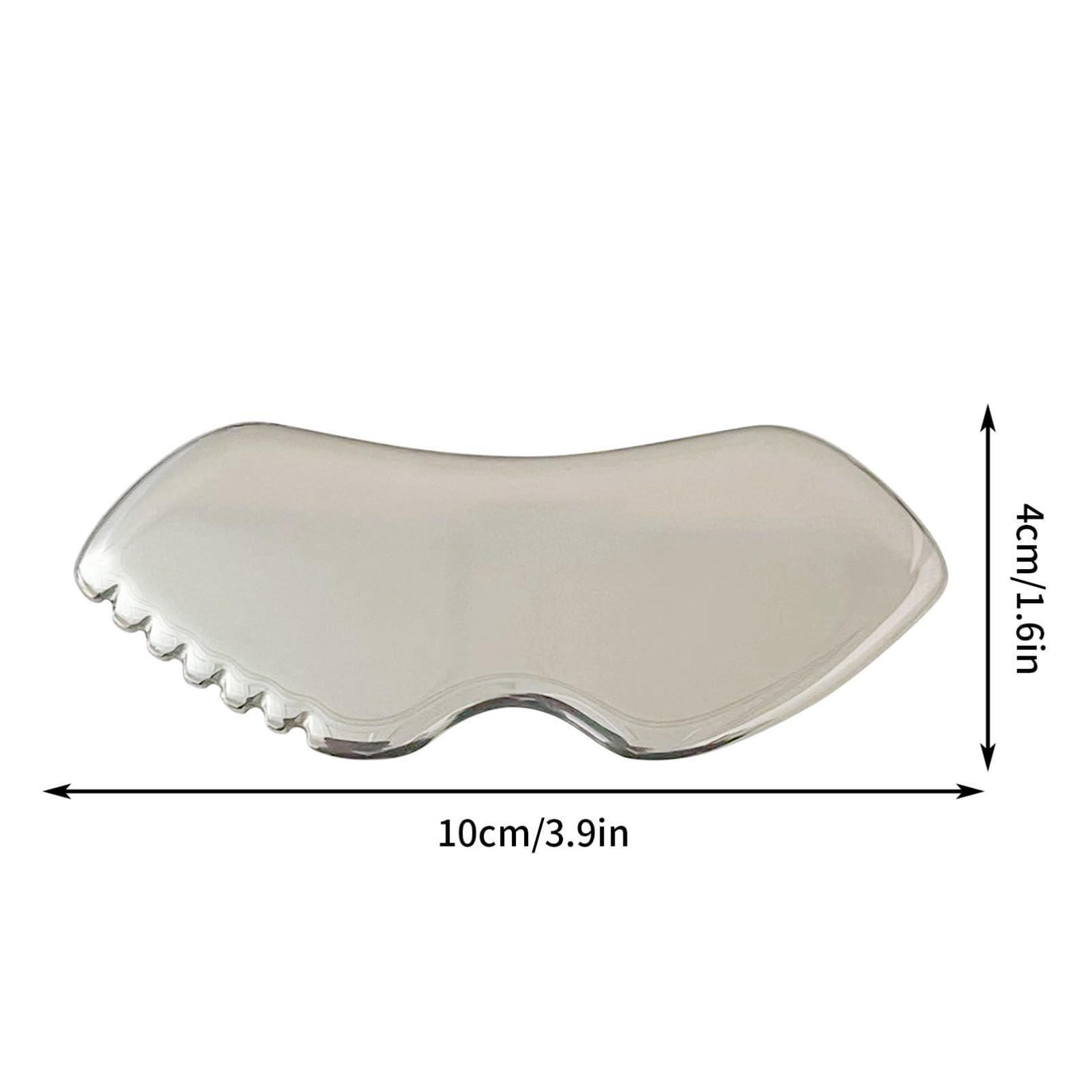Generic Generic Gua Sha Facial Tools Stainless Steel Gua Sha for Face & Body, Skin Care Scraping Massage Tool with Comb Teeth, Metal Gua Sha Tool Tighten Skin Massage Guasha Beauty Tool (3 PCS)