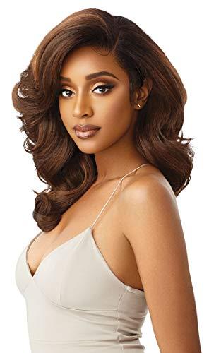 Outre Outre LACEFRONT PERFECT HAIR LINE Glamorous Wavy Fully Hand-Tied 13”x 6” Frontal HD Baby Hair Transparent Lace Easy-to-Style Heat Friendly - JULIANNE (1B)
