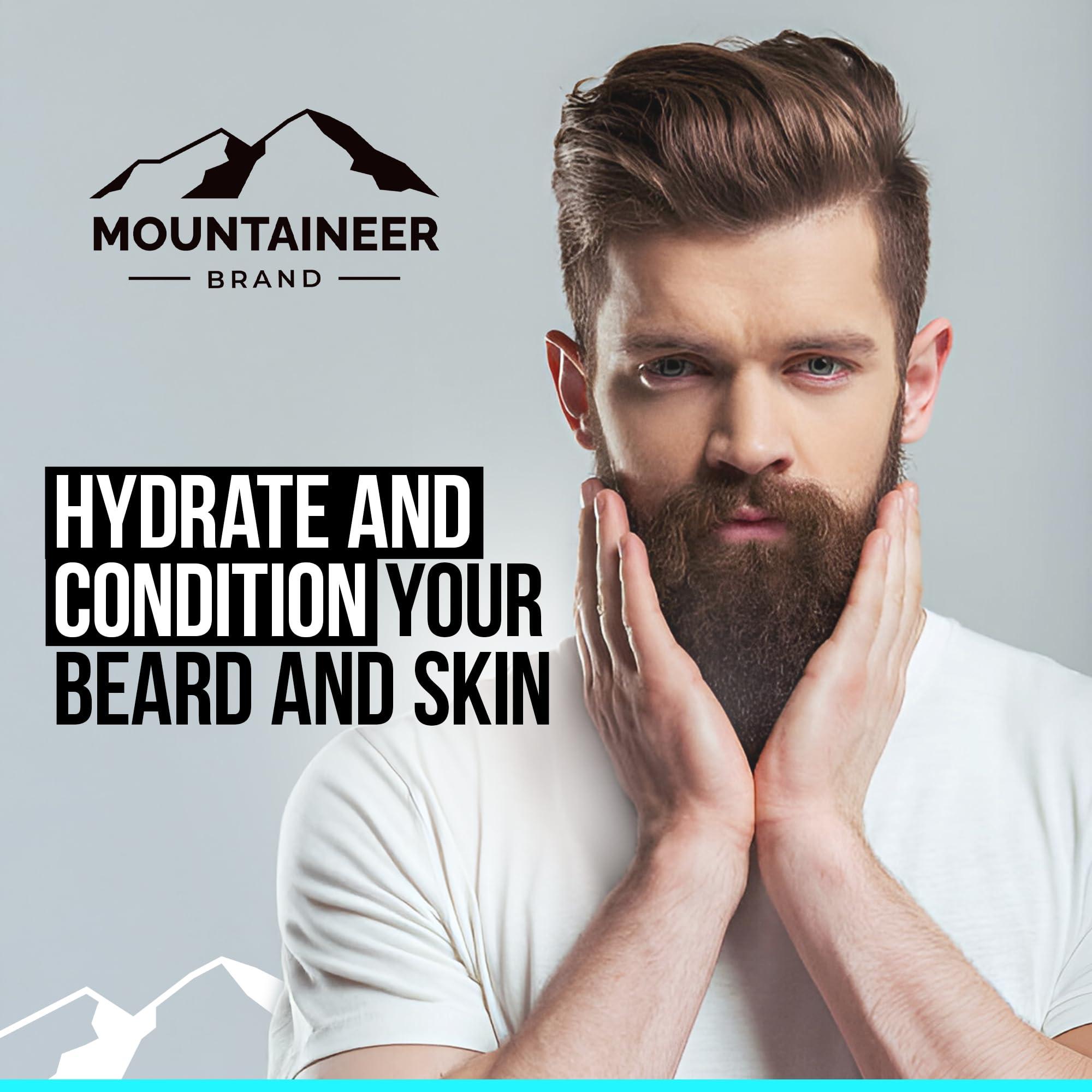 Mountaineer Brand Mountaineer Brand Natural Beard Balm with Timber Scent | Scents Inspired by Nature | Beard Butter for Men | Leave in Condidtioner | Hydrates, Softens and Tames | Made in West Virginia | 2oz