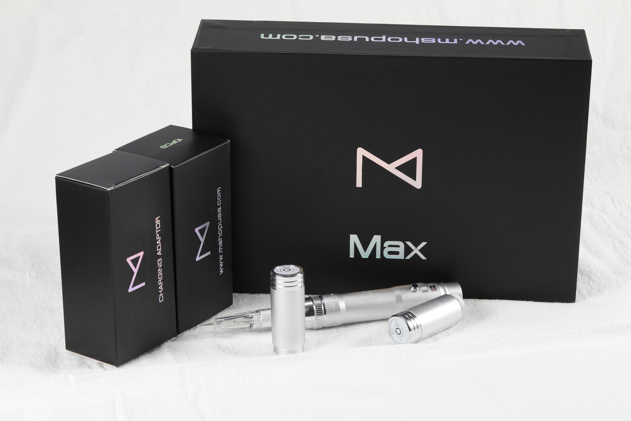 M M Permanent Makeup Machine - Microblading Machine, Eyebrow Tattoo Machine - Microshading, Lip, Ombre Brows Machine - Wireless Machine Kit - Achieve Flawless Results (Silver)