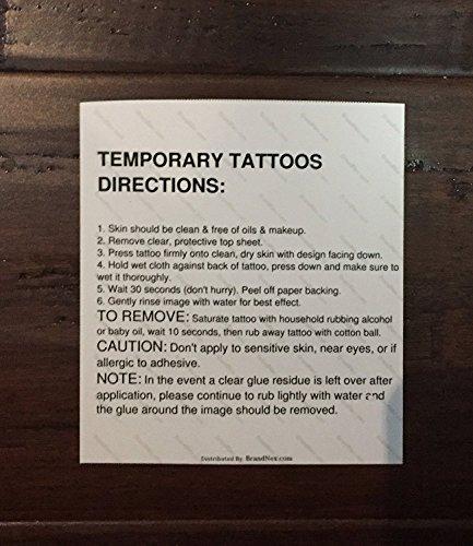 SpadesCastle 5pc Large Temporary Tattoo Queen of Spades BBC QOS