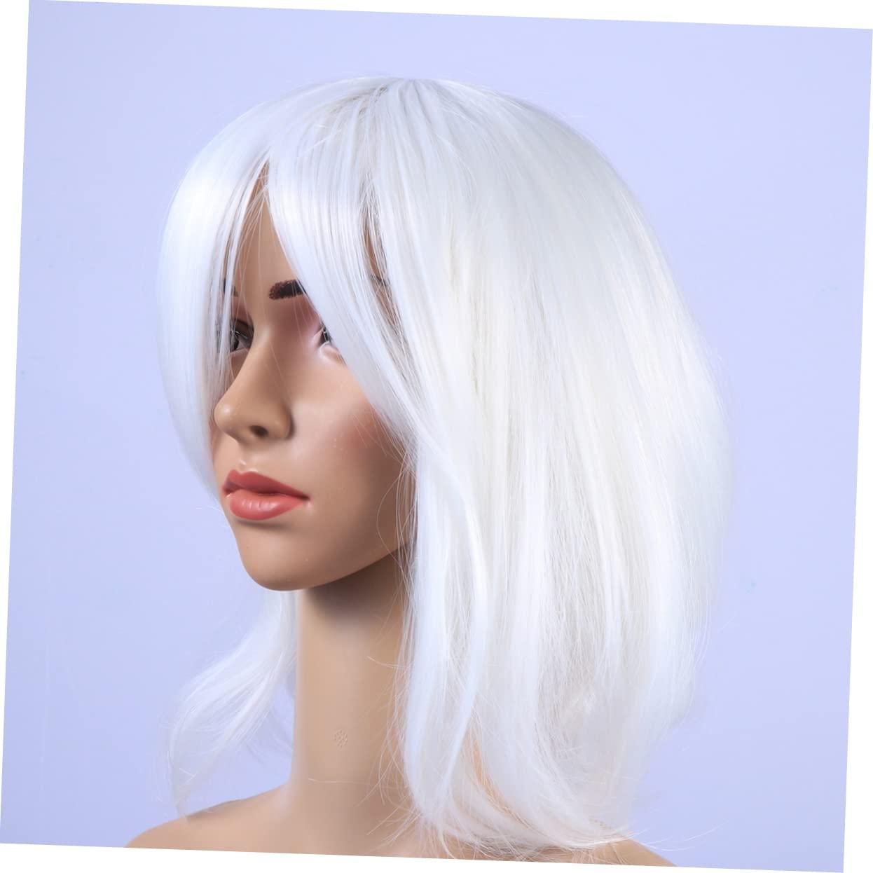 Ipetboom Ipetboom Short Straight Wig Women\'s Synthetic Wig High Temperature Fiber Wig for Party Daily Cosplay Reusable
