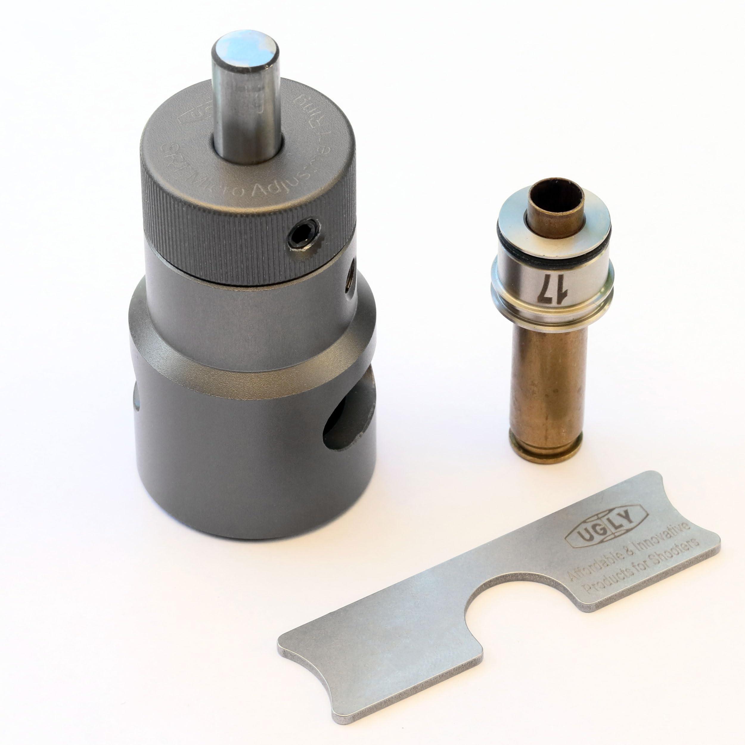 Derraco Pty Ltd, Australia Deraco Engineering Ugly SRT Shoulder Referenced Brass Case Trimmer - Simple, Precise, and Fast (NO.33 Collet ONLY (7mm REM SAUM))