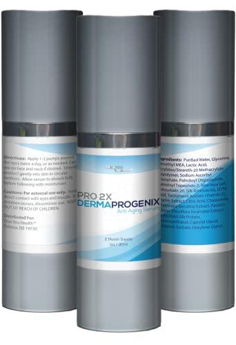 True You Health PRO 2X DERMA PROGENIX Serum - Anti Aging Serum - 2 Month Supply - Help Protect Skin from Premature Aging - Nourishing Face Serum for Glowing Skin - Improve Wrinkles, Redness, & Hyperpigmentation