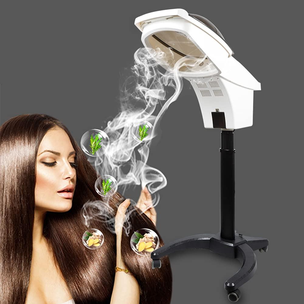 TBVECHI Ultrasonic Hair Steamer with Micro Mist and 3 Modes - Ozone SPA Styling and Treatment for Salon, Rolling Floor Stand Base (US Stock)