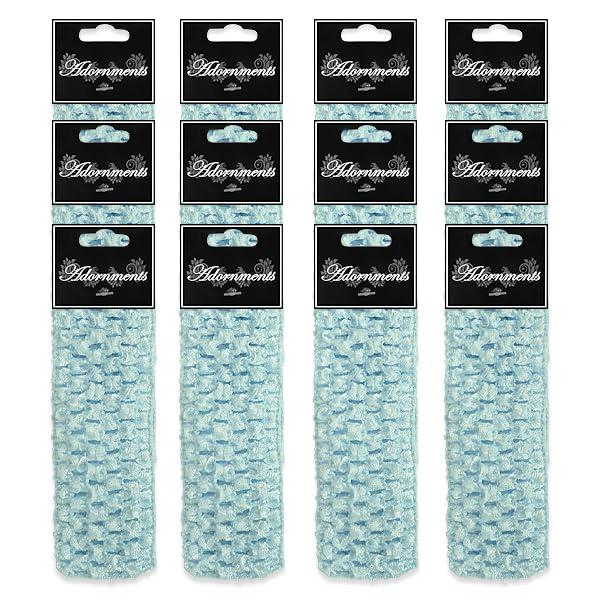 Expo International Expo International Pack of 12 Crochet Stretch Headband, Ivory