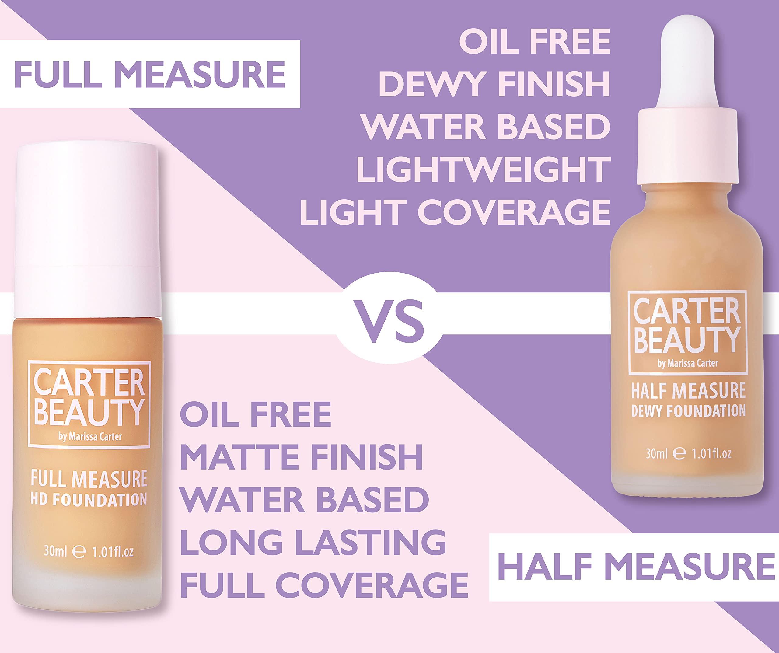 Carter Beauty By Marissa Carter Carter Beauty By Marissa Carter Half Measure Dewy Foundation - Water-Based, Light-To-Medium Sheer Finish - Vegan And Cruelty Free, Paraben And Sulfate Free - Shortbread - 1.01 OZ