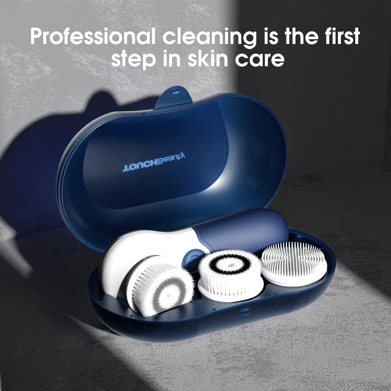 TOUCHBeauty Facial Cleansing Brush: Face Scrubber for Men and Women - Face Brushes for Deep Cleansing and Exfoliating