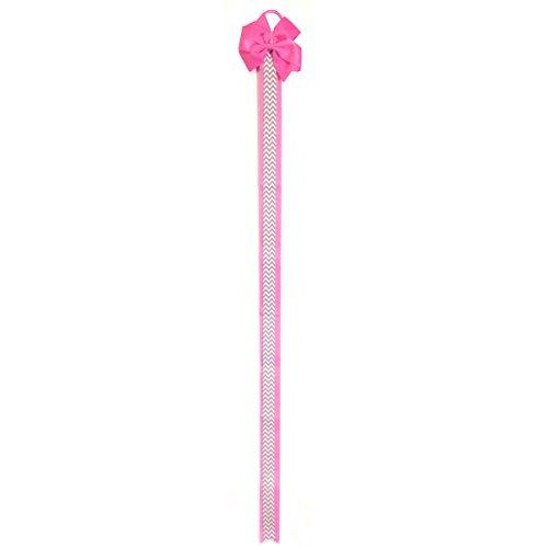 allydrew allydrew Hair Clip and Hair Bow Holder, Pink Chevron