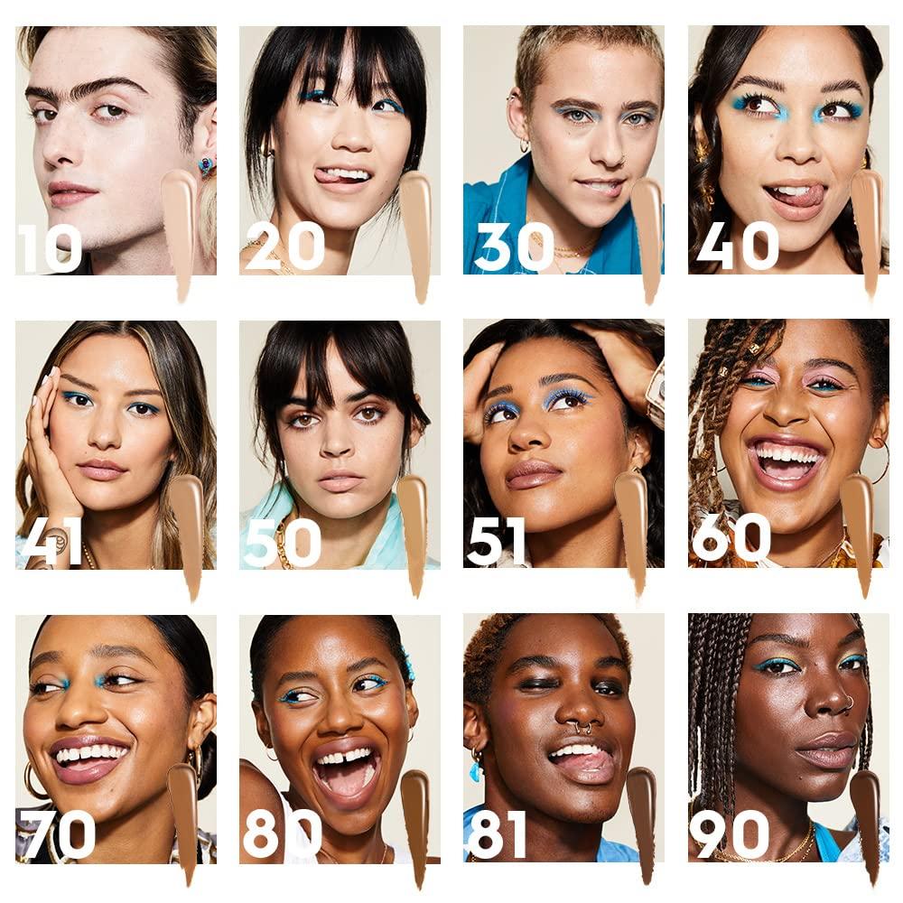 URBAN DECAY Urban Decay Hydromaniac Dewy Foundation (41 Light Medium Neutral), Hydrating Tinted Moisturizer for Dry Skin, Buildable Medium Coverage, Non-comedogenic, Vegan, Cruelty-free - 1.1 fl oz