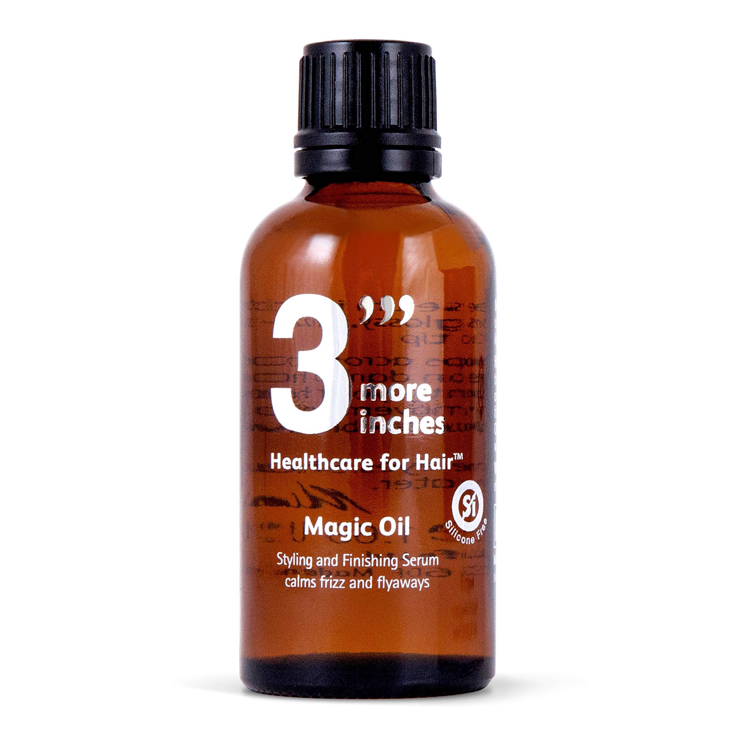3 More Inches 3'''More Inches Magic Oil 50ml - Styling and Finishing Serum - Smooths Frizz and Flyaways - For Glossy Healthy Hair - With Omega-Rich Plant Oils - Silicone Free - Hair Care by Michael Van Clarke