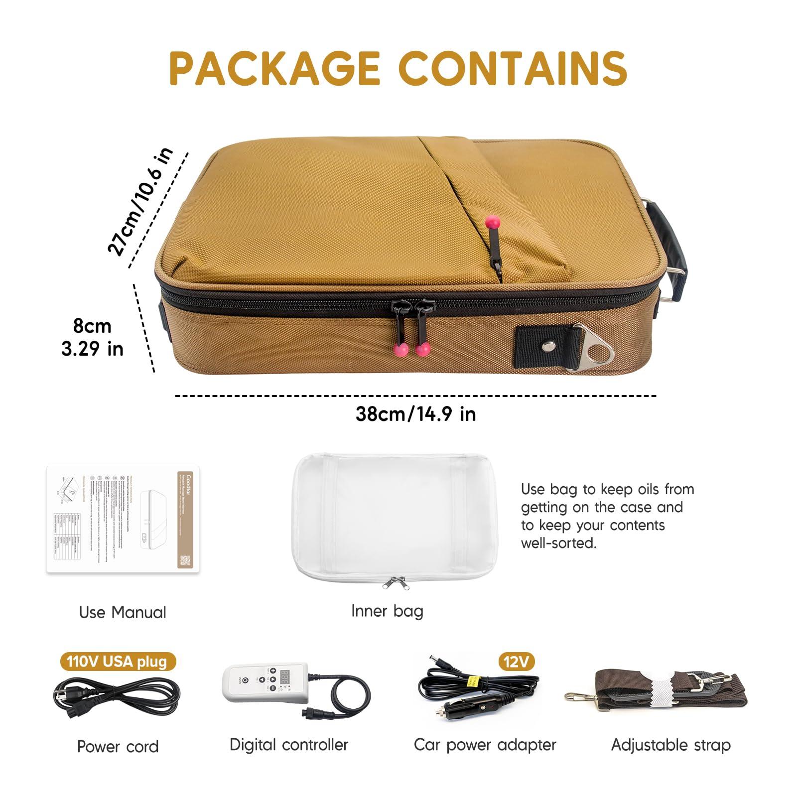 Goodtar Goodtar Portable Hot Stones Warmer Set Spa Salon Massage Digital Electric Heater Without Stones