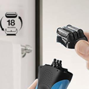 Fivoras Series 3 32B Replacement Shaver Heads For Braun Series 3 Replacement Head,32B S3 Foil & Cutter Razor Heads For Braun S3 Replacement Head 3040s 3010s 310s 3000s 3050cc 3080s 390cc