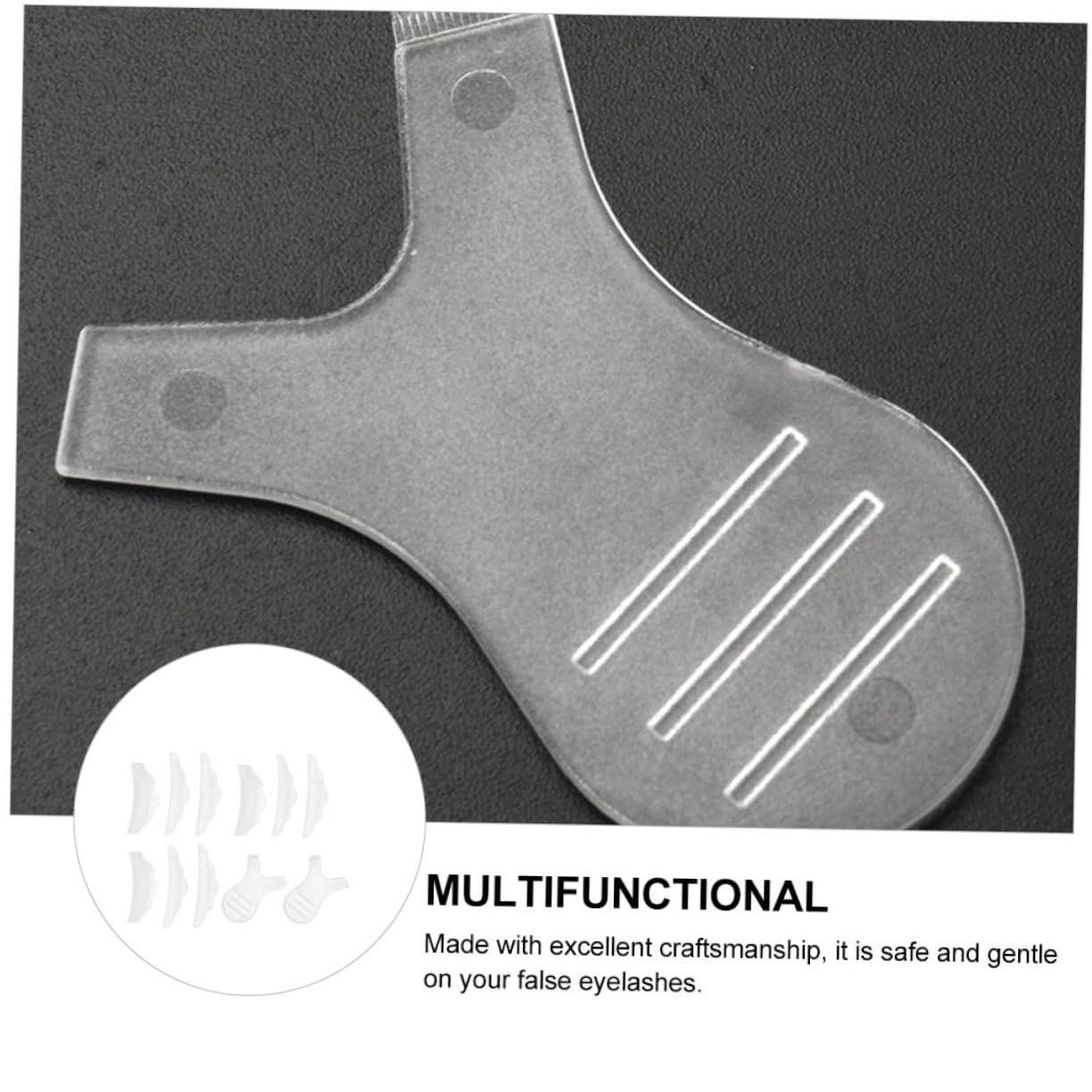 balacoo Balacoo 3 Sets Y-Shaped Mascara Brush Eyelash Extension Kit Eyeliner Stencil Eyelash Curler Eyeliner Protector Tool Kits Mascara Shield Mascara Tool Applicator White