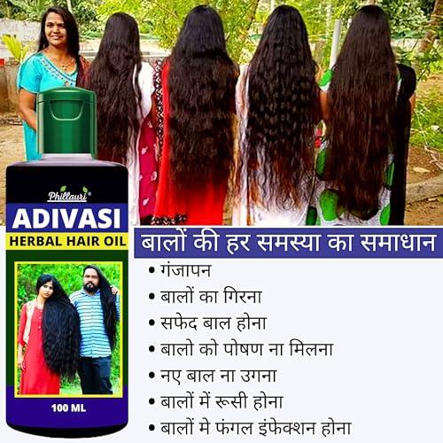 Phillauri Phillauri Adivasi Hair Oil Original, Adivasi Herbal Hair Oil | hair oil for men and hair oil for women | 400 ml