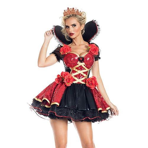 TOBATOBA TOBATOBA Red Tiaras and Crowns for Women Queen of Hearts Crown, Gothic Red Crown Royal Queen Crown Baroque Crown Princess Tiara Queen of Hearts Costume Women Birthday Pageant Halloween Costume Cosplay