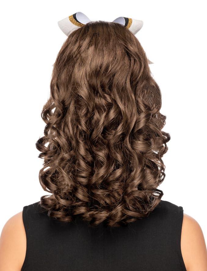 Girly Curls Girly Curls Curly Cheerleader Hairpiece for Cheer and Dance… (Apricot)
