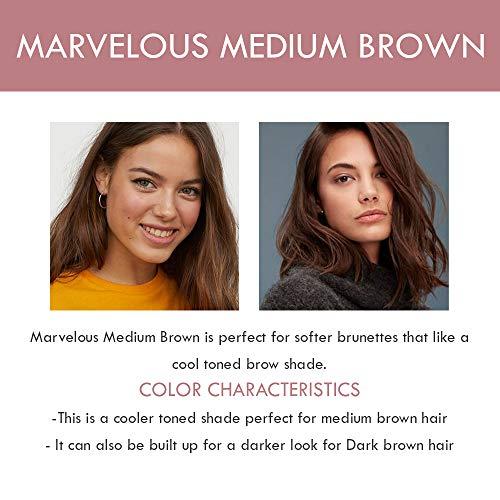 Chella Chella Good Drama Vegan Mascara and Eyebrow Pencil Bundle, Marvelous Medium Brown