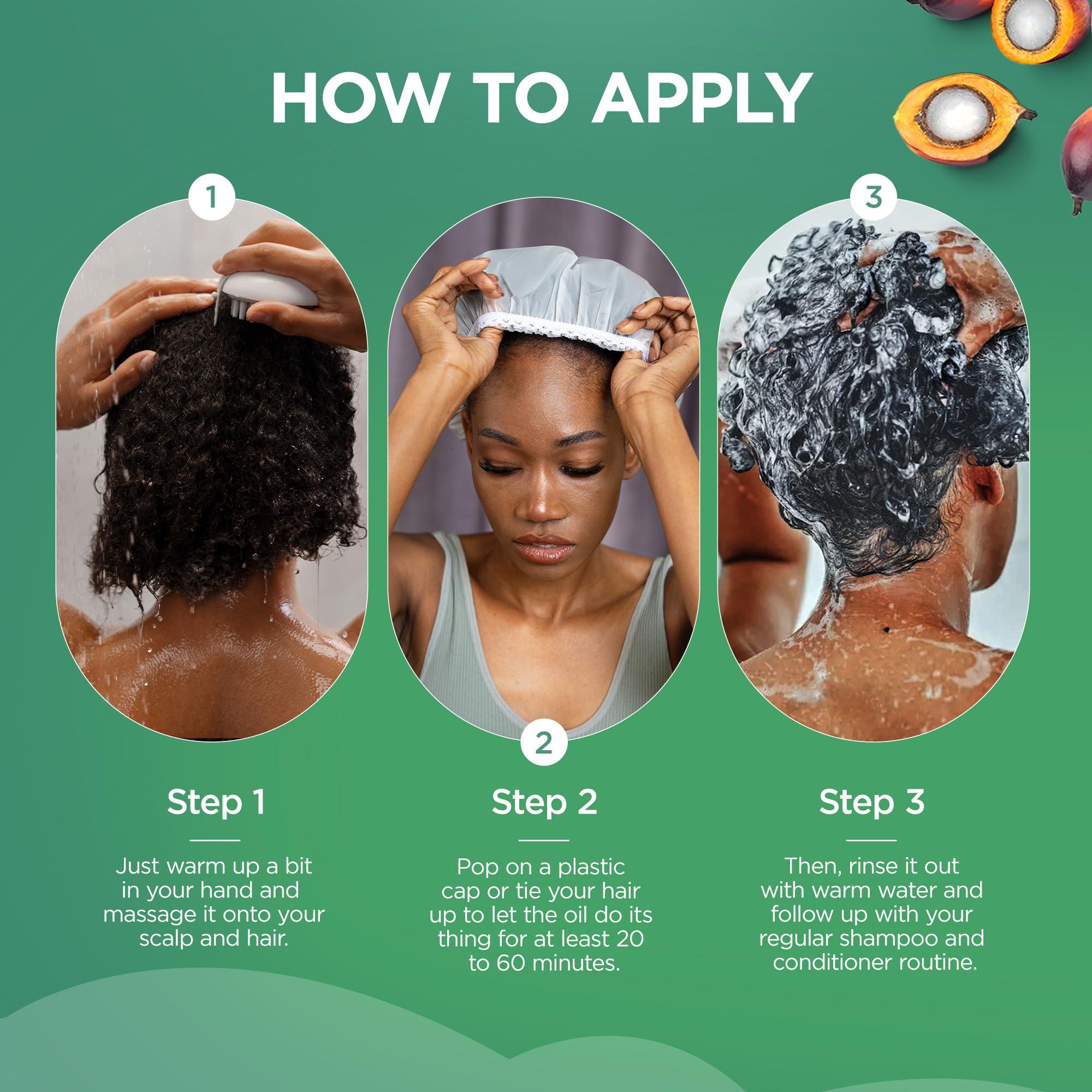 AIPILER AIPILER Organic Batana Oil for Hair Growth: unrefined 100% pure and raw from Honduras for women and man everyday nature hair care