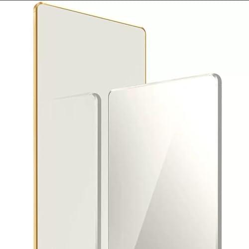 LXP LXP Wardrobe Pull-Out Folding Mirror, Full-Length Mirror Wardrobe, Built-in Invisible Sliding Mirror, Rotating Telescopic Mirror 110 * 36cm (Color : Black, Small : 110 * 36cm)