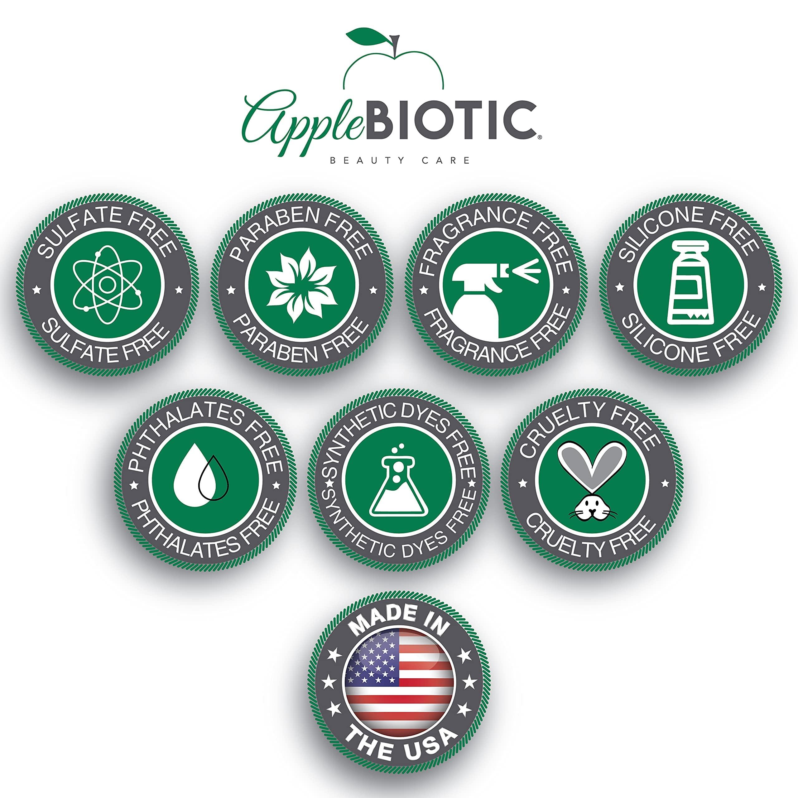 AppleBiotic Apple Cider Vinegar Face Day & Night Cream Duo, Hydrating, Redness Relief Face Moisturizer Lotion For Dry, Oily, Sensitive Skin, Natural Green Tea, Chamomile, Skincare for men, women, teens