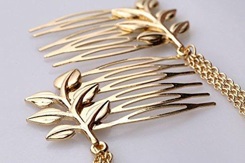 Toga Party Accessories Greek Roman Goddess Toga Party Gold Leaves Hair Comb