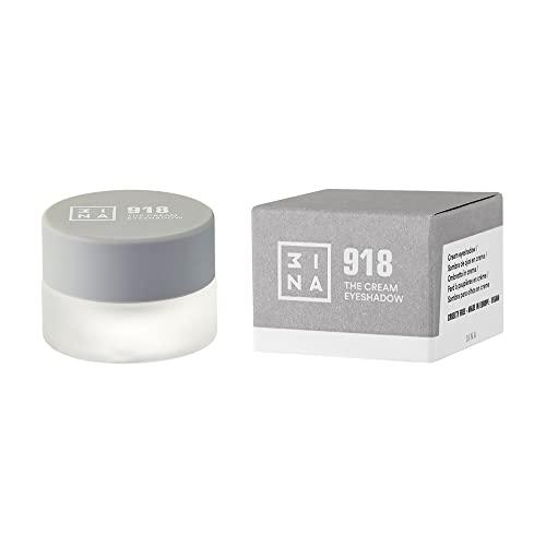 3ina 3ina MAKEUP - Vegan - Cruelty Free - The Cream Eyeshadow 918 - Silver - 24H Longwearing & Waterproof Formula - Fast Drying Formula - Highly Pigmented - Matte and Shimmer Finish