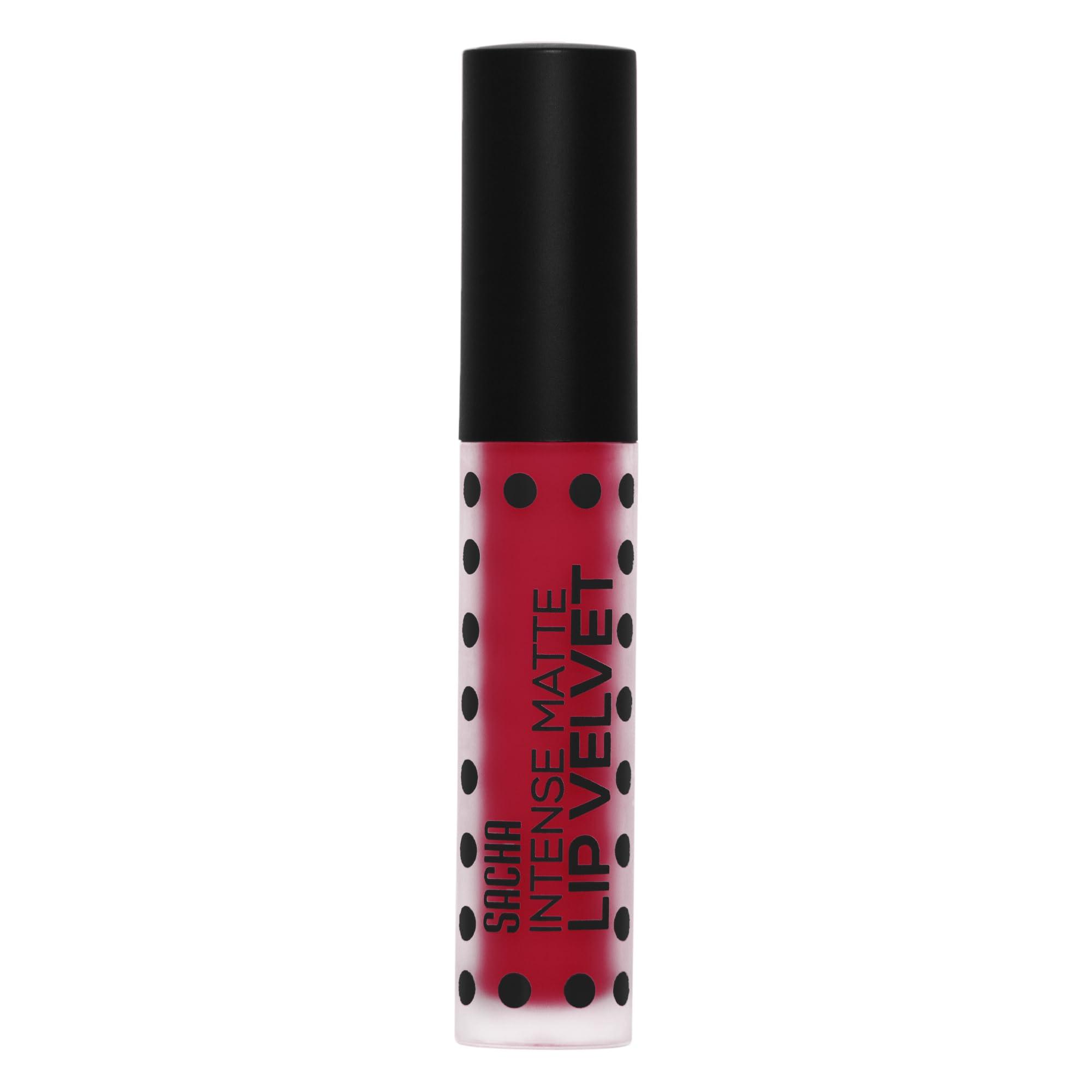 Sacha Cosmetics Intense Matte Lip Velvet by Sacha Cosmetics, Long Lasting Liquid Lipstick Lip Color Makeup, Best Lip Stain Tint Stick, 0.20 oz,5.0 g, Hello Boys!