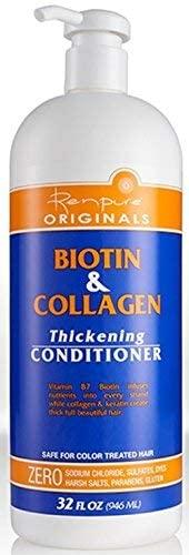 RENPURE Renpure Originals Biotin & Collagen Thickening Shampoo And Conditioner Set 32 Oz (Zero Sodium Chloride, Sulfate, Dyes Harsh Salts, Parabens, Gluten)