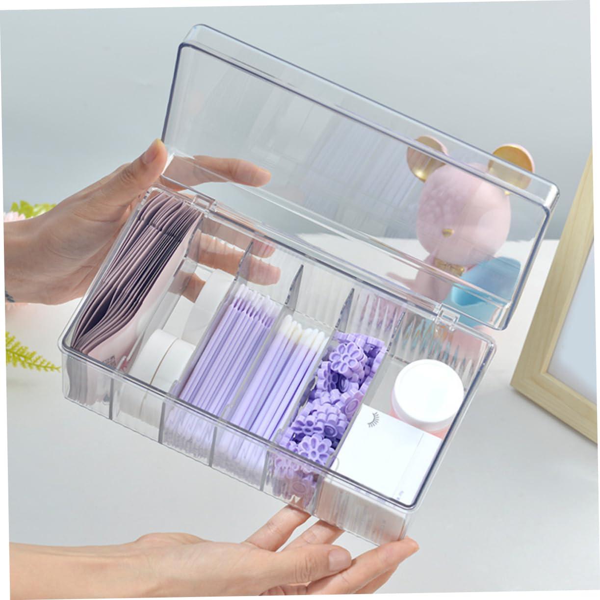 SKISUNO SKISUNO Eyelash Extension Tools Storage Holder Eyeshadow Palette Organizer Acrylic Lash Extension Tools Storage Organizer Cosmetics Tools Case