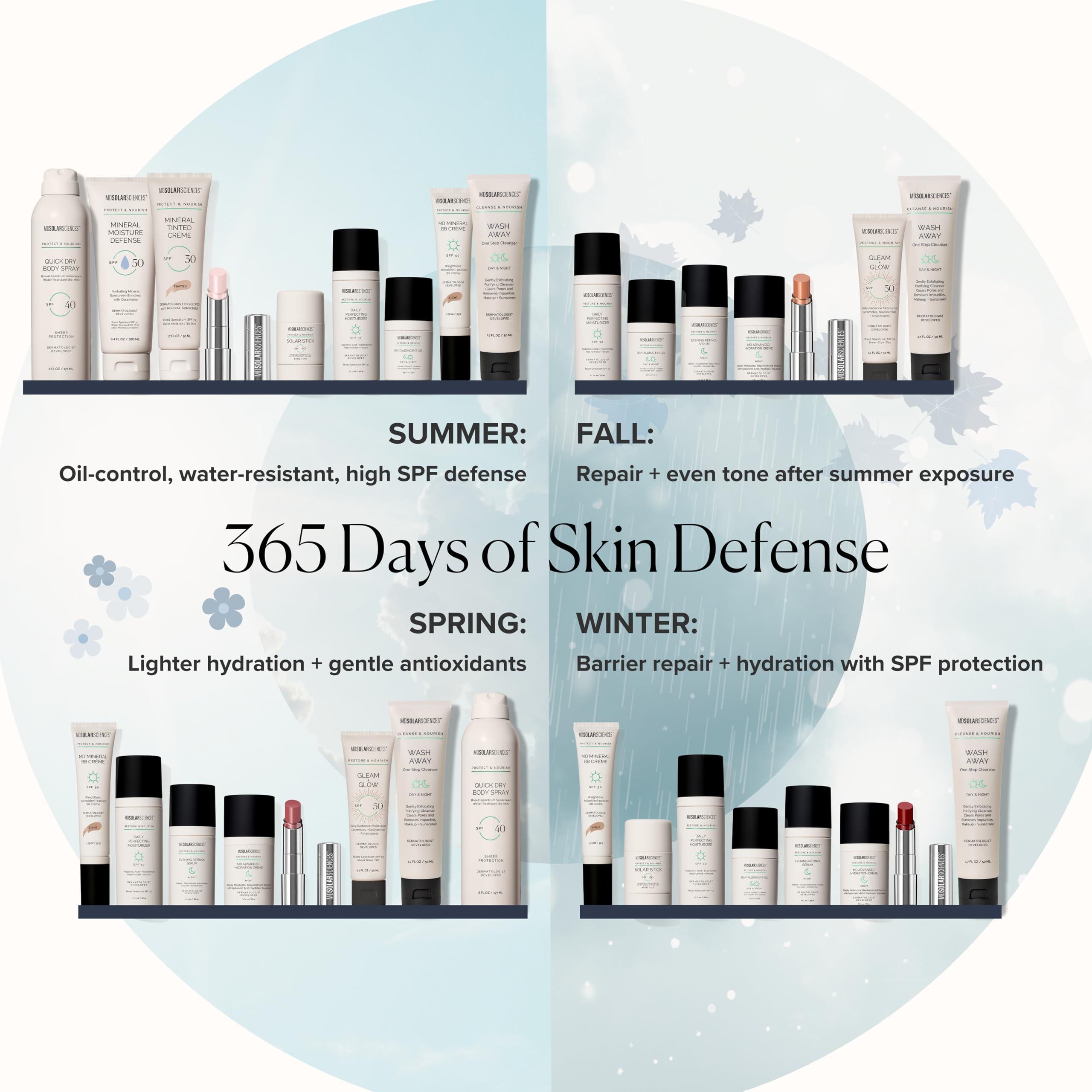 MDSolarSciences MDSolarSciences Mineral Crme Face and Body Sunscreen SPF 50, Mineral Sunscreen for Kids and Adults, Water-Resistant Up to 80 Minutes, Broad Spectrum UV Protection, 1.7 Fl Oz