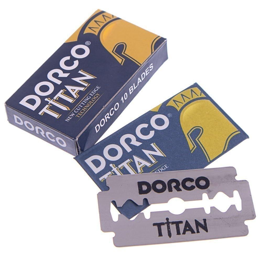 the shave factory DORCO Titan Double Edge Razor Blades - Pack of 100 Stainless Steel Blades