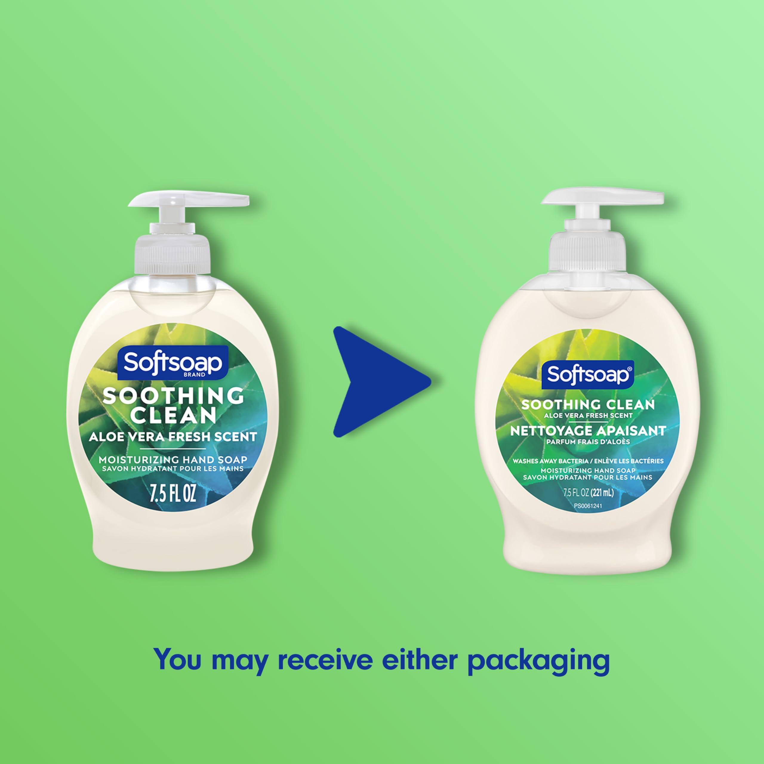 Softsoap Softsoap Coconut & Hibiscus and Aloe Vera Liquid Hand Soaps, 11.25 Fl Oz and 7.5 Fl Oz (Packs of 6)