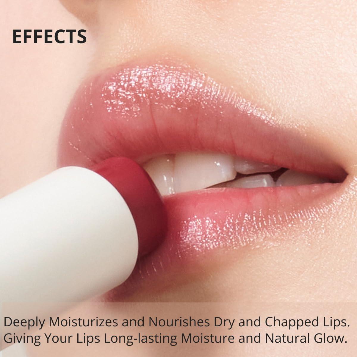 Allione All Day Essential Tinted Lip Balm 02 Casual Nude | Natural Gloss Finish, Moisturizing Lip Care, Deep Nourishing Plant-Based Chapstick, Hydrating Lip Butter for Dry Cracked Chapped Lips