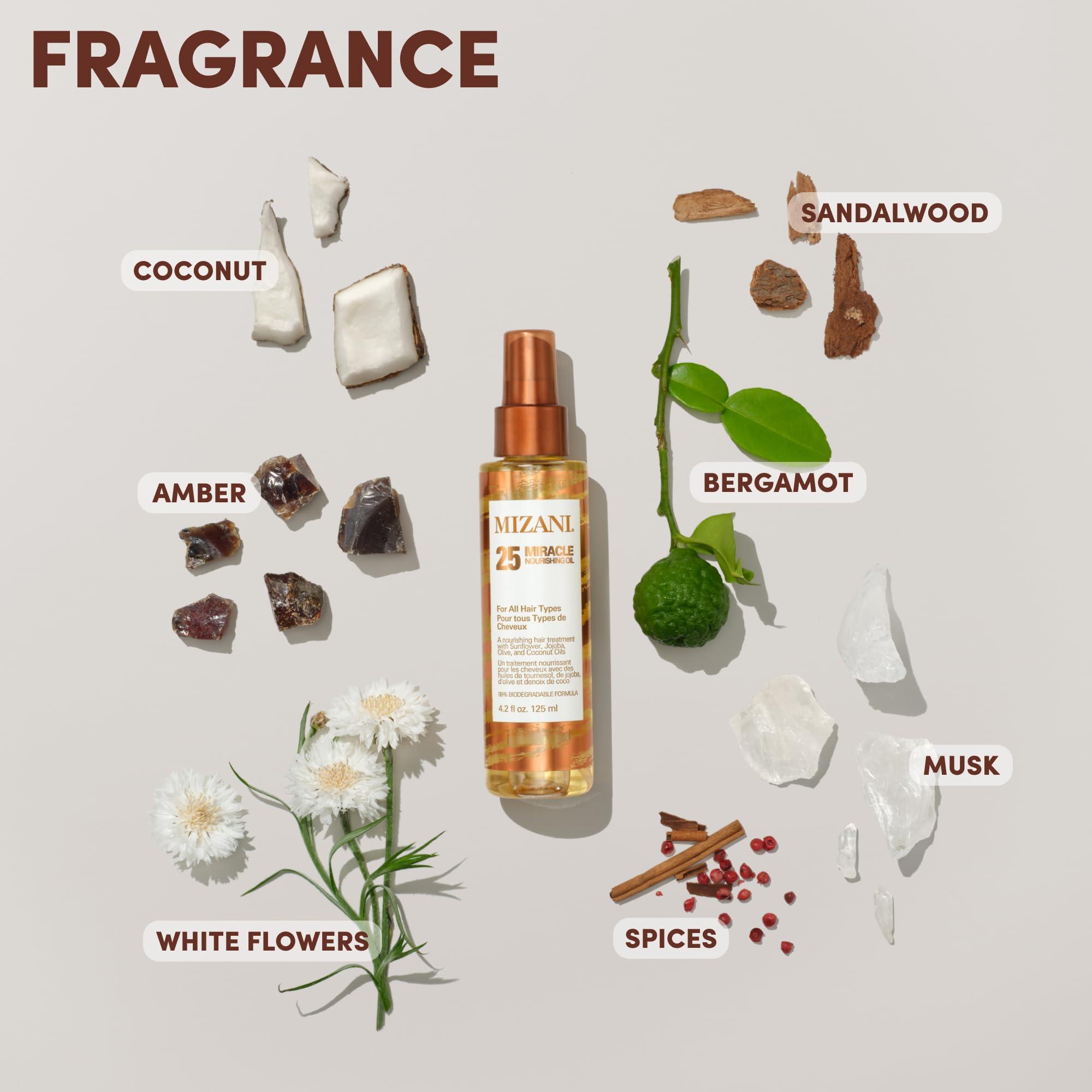 MIZANI Mizani 25 Miracle Hair Oil | Softens and Adds Shine | Lightweight | With Coconut Oil | For All Hair Types | 4.2 Fl. Oz.