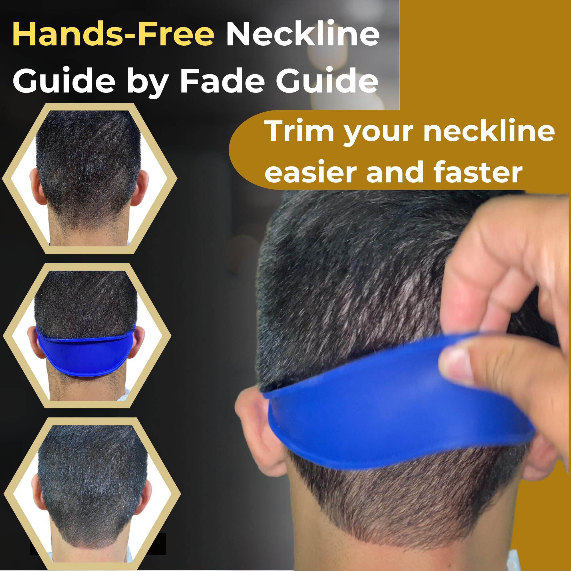 Fade Guide Fade Guide and Neckline Shaving Template | Curved Silicone Band | Great for Creating Skin Fade Guidelines for DIY Haircuts | Fade Haircut Guide for Hair Clippers