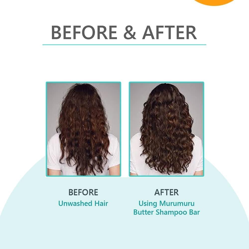 RUP RUP Earth Rhythm Murumuru Butter Shampoo Bar for Curly & Wavy Hair, 100% Biodegradable, Plastic-Free Packaging - 80 GM (Cardboard)