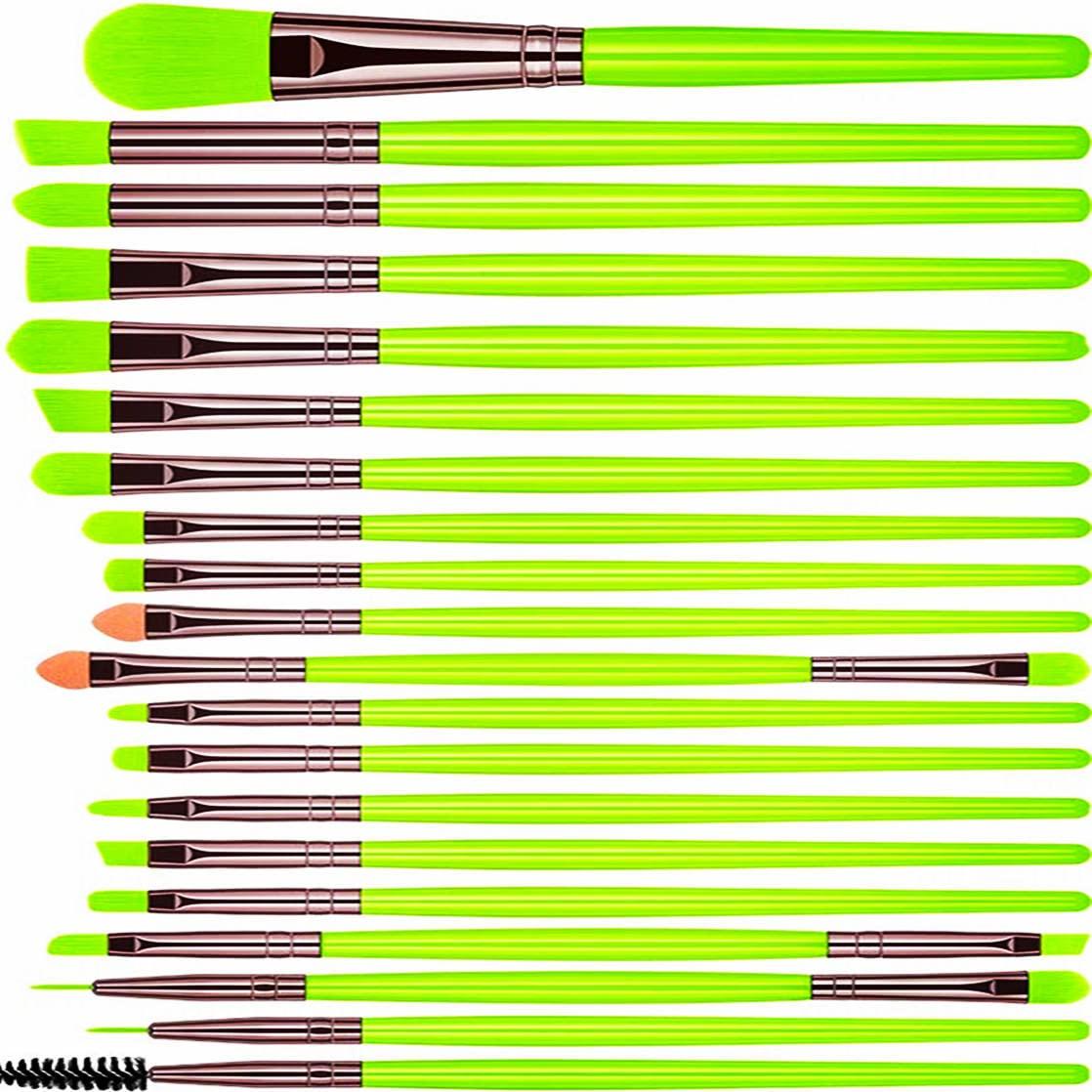 Foundation Brush Makeup Brush Set Premium Synthetic Foundation Face Powder Blush Eyeshadow Kabuki Brush Makeup Brushes Kit (20Pcs)