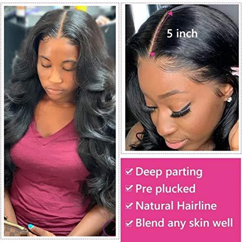 Beauty Forever Beauty Forever 5X5 HD Transparent Lace Closure with 3 Bundles Body Wave Unprocessed Virgin Human Hair Natural Color