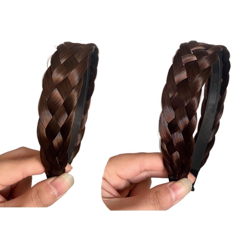 Kopida Kopida Ponytail Braided Hair Headband Hair Hoop Hair Accessories, Braided Headband Chunky Wide Hairband