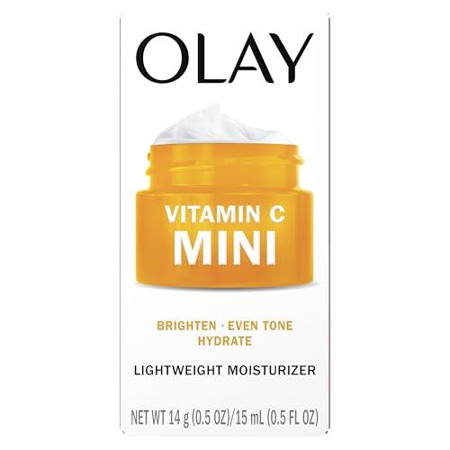 Olay Olay Vitamin C Face Moisturizer, Brightening Cream for Women, Trial Size, Evens Tone, Dark Spot & Hyperpigmentation Reduction, Glowing Skin Care - Niaciniamide, Lactic Acid, 0.5 Oz