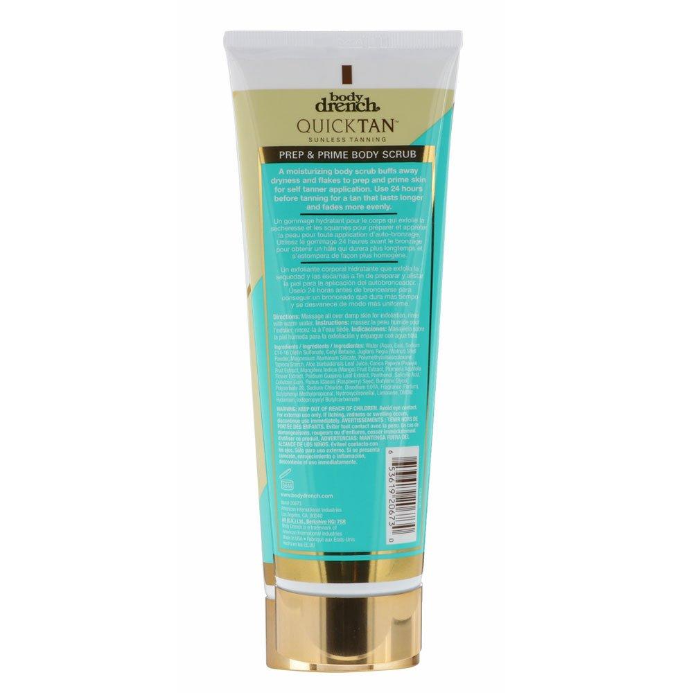 Body Drench Body Drench Quick Tan Sunless Tanning Prep & Prime Body Scrub to Exfoliate Skin Before Tanning, 7 oz