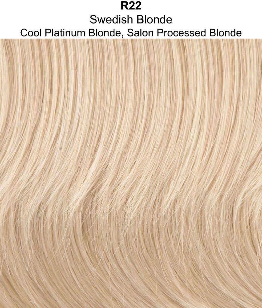 Hairdo & Maxwigs 12\" Simply Straight Pony Color R22 Swedish Blonde - Hairdo Wrap-Around Hook-and-Loop Attachment Ponytail Tru2Life 100% Heat Friendly Synthetic Braid or Curly Hairpiece Cola de Caballo Hairloss Booket