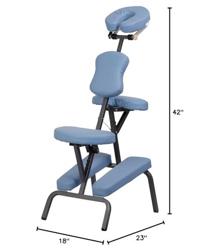 ZENY ZENY Massage Chair Portable, Tattoo Chair, 4 in Thick Foam Therapy Chair, Adjustable Spa Salon Folding Massage Chair with Face Cradle for Client, with Carring Bag