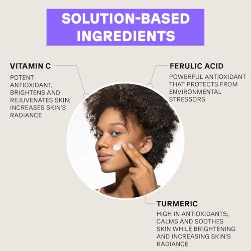 Acure Acure Radically Rejuvenating SPF 30 Day Cream - Anti-Aging Sun Protection with Turmeric, Ferulic Acid & Vitamin C - Antioxidant Support, Calms and Soothes Skin - 100% Vegan - 1.7 Fl Oz, Scented