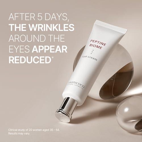 SWANICOCO SWANICOCO Ultra Peptine Biome Eye Cream 30 Low Molecular Peptide and 18 Microbiomes, Sensitive Skin Anti Aging Eye Cream for Wrinkles & Crows Feet Korean Skincare 30ml 1 Fl Oz