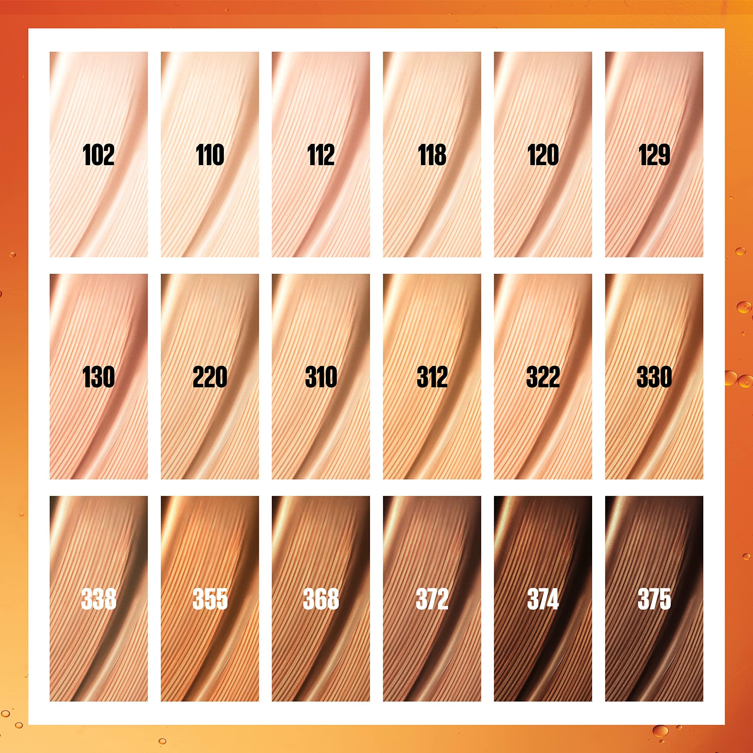 MAYBELLINE Maybelline Super Stay Up to 24HR Skin Tint, Radiant Light-to-Medium Coverage Foundation, Makeup Infused With Vitamin C, 110, 1 Count