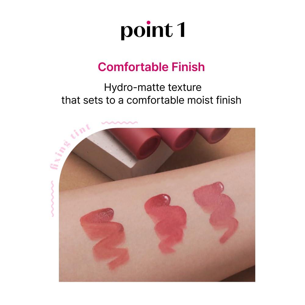 ETUDE ETUDE Fixing Tint #18 Cool Pink on Top | Long Lasting High Pigmented Liquid Lipstick | Waterproof Lightweight Matte Finish Lip Stain | Full Coverage | Korean Makeup, Kbeauty, Perfect for Gift