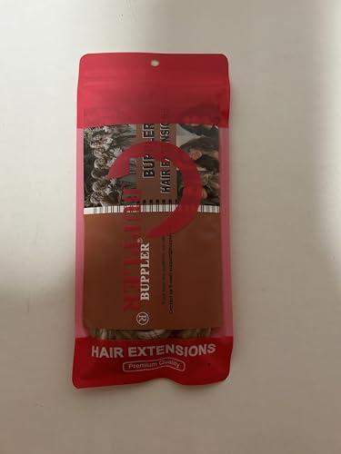 BUPPLER BUPPLER Halo Hair Extensions 12 Inch Invisible Wire Hair Extensions Adjustable Long Wavy Hair Extensions Synthetic Upgrade 4 Secure Clips in Hairpieces 12 Inch, Dark Golden Mix Platinum Blonde